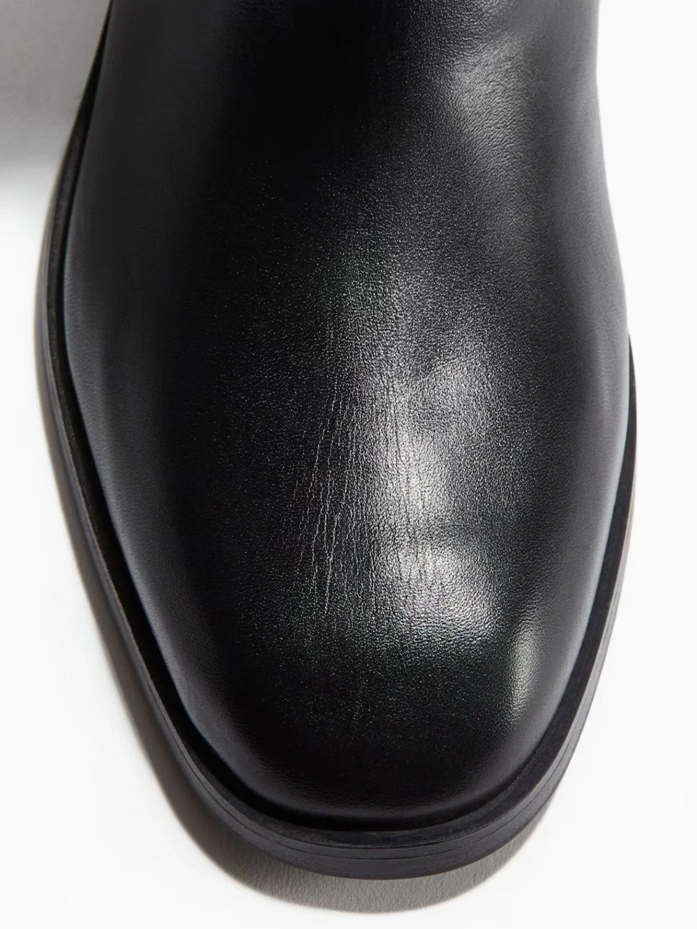 Nwt H&M Women's KNEE-HIGH Genuine LEATHER BOOTS size 6 (37)